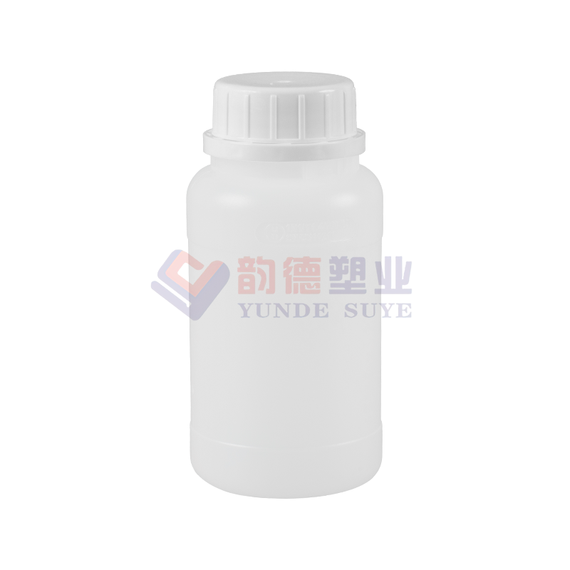 Szivárgásgátló sűrített HDPE fluorozott kerek üveg 250ml-01